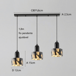 Pendente Mármore Estilo Nórdico em Pedra Natural