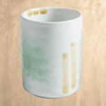 Copo Tumbler Japonês em Cerâmica Pintada Artesanal