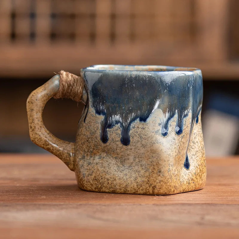 Caneca de Cerâmica Artesanal Estilo Japonês