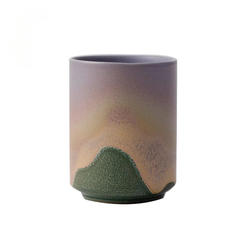 Copo Rústico Japonês em Cerâmica Artesanal