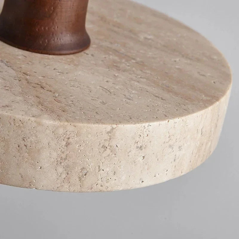 Pendente Wabi Sabi em Travertino Natural