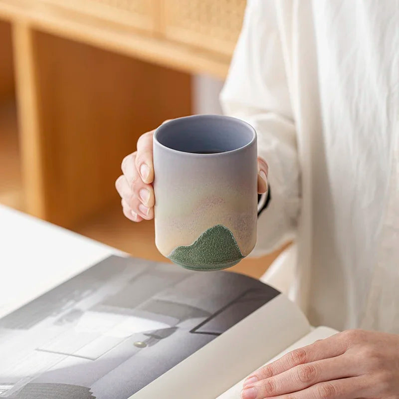 Copo Rústico Japonês em Cerâmica Artesanal