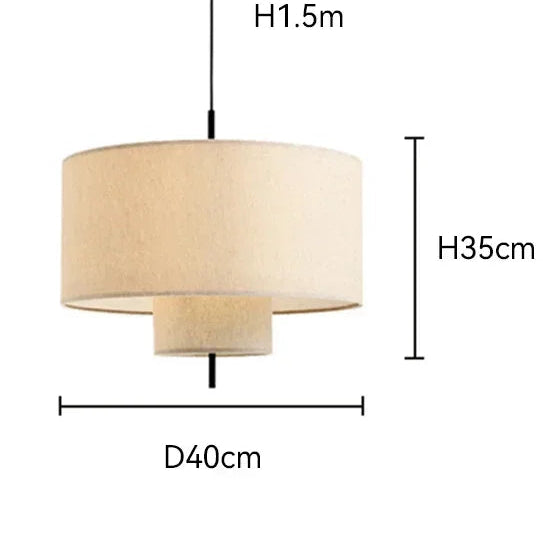 Pendente Wabi Sabi em Linho Artesanal