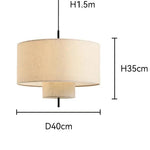 Pendente Wabi Sabi em Linho Artesanal