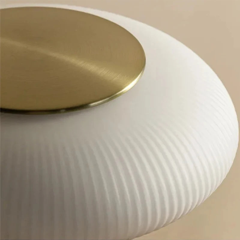 Abajur de Vidro Fosco Estilo Nórdico