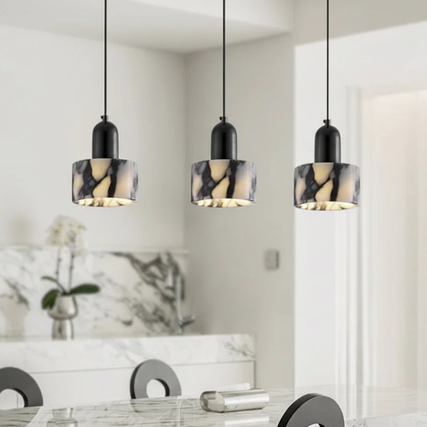 Pendente Mármore Estilo Nórdico em Pedra Natural